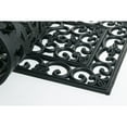 thumbnail image 4 of Imports Decor Inc Black Rectangular Skid Free Napoleon Themed Rubber Doormat 47" x 18", 4 of 5