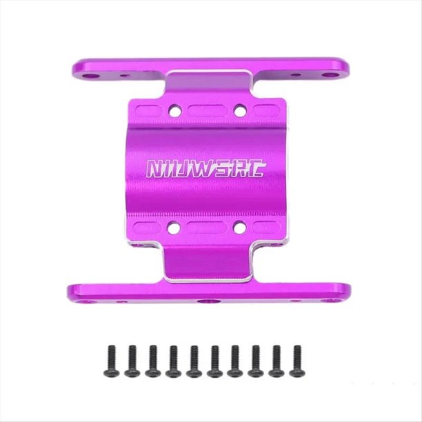 RC Placa de Deslizamiento Caja de Cambios Soporte de TransmisióN para 1/18 RC Crawler FCX 18 FCX18 Piezas de Mejora PúRpura
