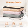 thumbnail image 4 of Bolsas de almacenamiento de ropa Lifewit, 60 L, plástico transparente, paquete de 6, 4 of 9