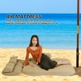thumbnail image 1 of Soft Flocked PVC Inflatable Bed Mattress,  Comfortable Air Beds, Support Heavy Weight, Includes Pillows Stools. Use for Camping, Travel, or Anything You Want with Easy  and, 1 of 7