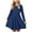 Navy, variant on Xudanell Girls Long Sleeve Dress Kids Solid Color T Shirt Dress a Line Slim Fit Everyday Clothes 3-18 Years