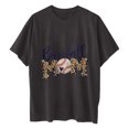 thumbnail image 4 of Tops de manga corta con hombros caídos informales de verano para mujer, camisetas divertidas con cuello redondo y estampado de béisbol OAVQHLG3B Store  lin121212, 4 of 5