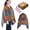 Grey+RoseGold Power Bank, variant on 59"x31" Cordless Heated Blanket Battery Operated Portable Electric Heated Shawl 3 Temp Wearable Heating Blanket for Indoor Outdoor