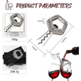 thumbnail image 5 of (A）3 in 1 Ah So Two Prong Wine Opener & Cork Remover compatible with Older & Fragile Corks Easy Uncorking compatible with Connois, 5 of 5