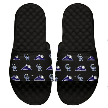 

Men s ISlide Black Colorado Rockies Loudmouth Logo Slide Sandals