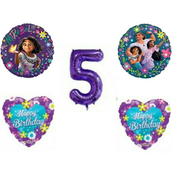 Encanto Happy 5th Birthday Party Balloons Decorations Supplies Madrigals Movie