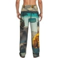 thumbnail image 3 of Daiia Desert Monkeys Drive Men's Sleep Pant with Pockets and Drawstring,Pajama Pants-Large, 3 of 9