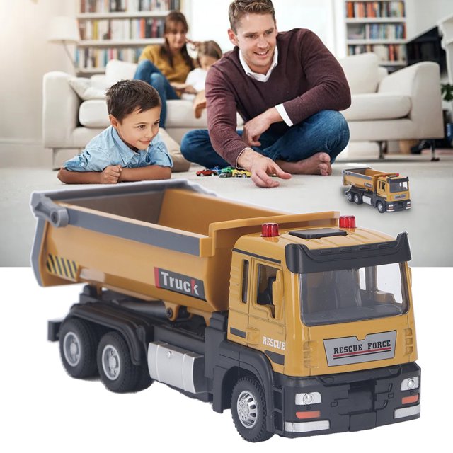 Tractor de construcción RC camión de transporte de ingeniería RC de aleación ligero 1/32 para niños para el hogar ANGGREK Otros