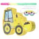 thumbnail image 1 of Construction Truck Birthday Decorations Small Truck Pinata Toy For Children Party Prop Truck Shape Paper Material 1Set, 1 of 1
