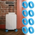 thumbnail image 7 of MEETSWEET Silicone Luggage Wheel Sleeves 9 pieces Blue, 7 of 7