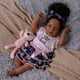 thumbnail image 3 of Muñeca Reborn BABESIDE Black Girl de 50 cm con kit de alimentación para mayores de 3, 3 of 8