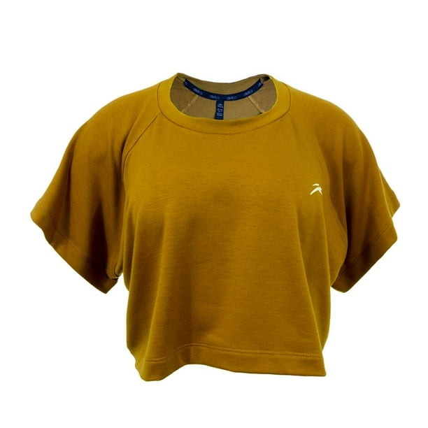 Crop Top Deportivo atletica Talla 2EG Café