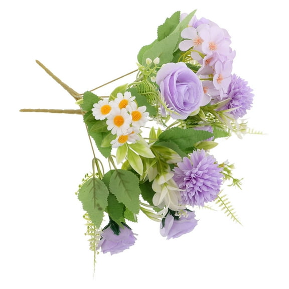 OFFIGAM 2Pcs Artificial Rose Flowers Bouquet Modern Minimalist Home Decor Floral Arrangement