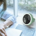 thumbnail image 4 of Latrodar Portable USB Desk Fan, Small Wall Mounted Fan Elaborately Made ravel/Camping/Office Green 6.32x5.68 Inch Home Essentials, 4 of 5