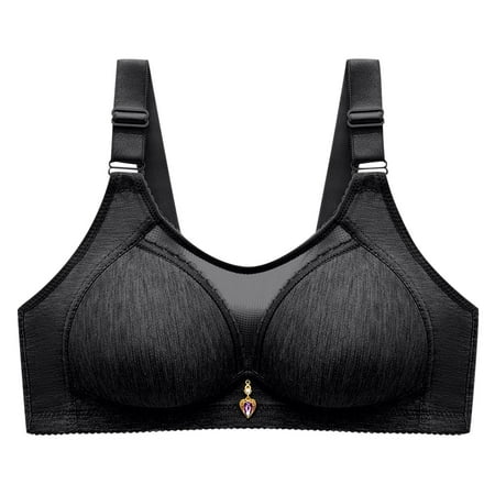 Fesfesfes Bras for Women Wireless Ladies Fashion Bowknot Printing Comfortable Hollow Out Bra Underwear Bras Sport Bras
