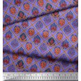 thumbnail image 2 of Soimoi Poly Georgette Fabric Geometric & Art African Printed Fabric 1 Yard 42 Inch Wide, 2 of 3