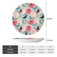 thumbnail image 2 of Bingfone Roses and Butterflies Print Bone China Dinner Decorative Plates,Handmade Ceramic Dinner Plate with Stand for Home Club-10in, 2 of 6
