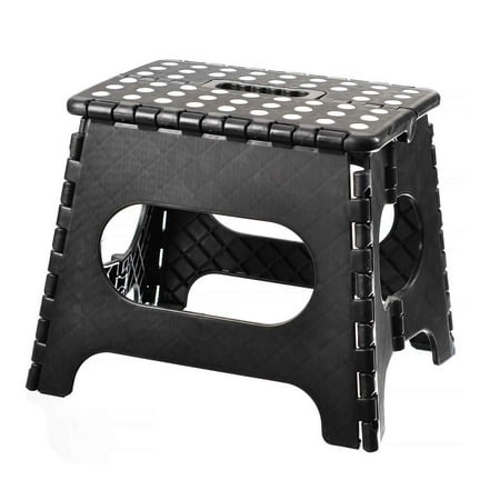 Super quality Folding Step Stool great for kids and adults 11 Inches. Black, holds up to 250 LBS