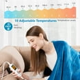 "iTeknic Large Electric Heated Blanket, 50"" x 60"", 10 Heating Levels
