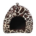 thumbnail image 4 of Tuvgenk Home Dog Bed Soft Washable Cozy Indoor Cat Bed Warm Brown Dog Kennel, 4 of 5
