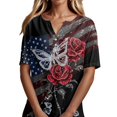 thumbnail image 4 of 250th Anniversary USA Shirts for Women American Flag T-Shirt 4th of July Shirt 250 Years Birthday Patriotic Tops, 4 of 6