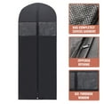 thumbnail image 4 of Plixio 60" Black Garment Bags Suit Bag for Hanging Clothes, Travel & Clothing Storage for Dresses, Suits - Closet Organizer, 4 of 5