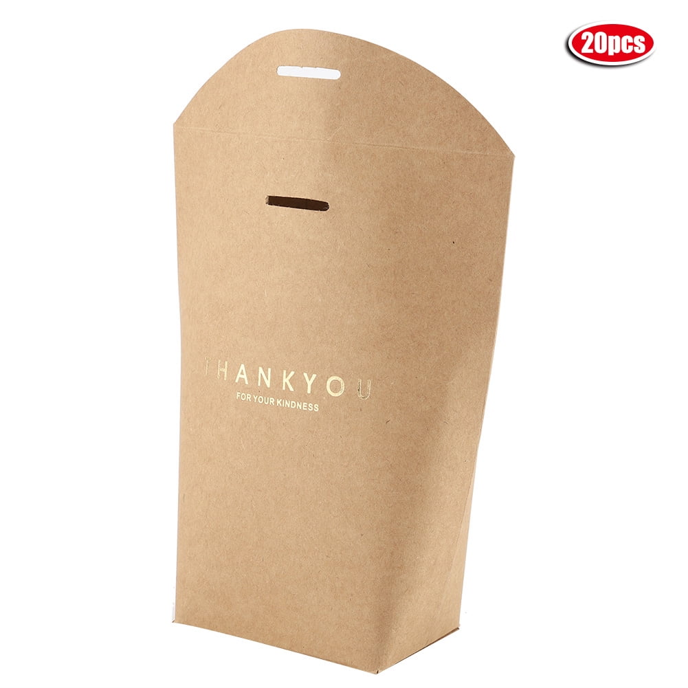 20 Pcs/Set Thank You Gift Bags, Paper Thank You  Bags, For Wedding Supplies Wedding Accessories