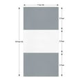 thumbnail image 2 of COVERS&ALL Outdoor Clear Panel Curtain, 18 Oz Tarp Tuff Waterproof UV Resistant, for Outdoors Indoors, Rustproof Grommets (15' H x 7' W Feet, Gray), 2 of 6