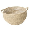thumbnail image 5 of FRCOLOR Woven Flower Basket Woven Basket Hand Woven Planter Storage Basket Rustic Flower Basket Decor, 5 of 8