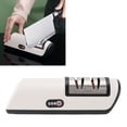 thumbnail image 1 of Professional Electric Knife Sharpener, Multi Functional Non Slip Kitchen Knife Sharpener Easy Storage 5W with Non Slip Rubber Block for Household, 1 of 7