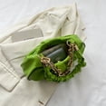 thumbnail image 5 of Bolsa De Hombro Bolsas de hombro plisados ​​​​para mujer Bolsa de axila de bola de masa hervida coreana Bolsas de nubes (verde) Ndcxsfigh Para Estrenar, 5 of 5
