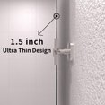 thumbnail image 3 of Solvix 30 in. H x 36 in. W Rectangular Framed Tilt Wall Mount Bathroom Vanity Mirror in Brushed Nickel, 3 of 14