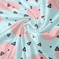 thumbnail image 4 of SKYSONIC Baby Kids Cozy Warm Throw Thermal Soft Bed Blanket 50x60 in Circles and Triangles Flannel Fleece Blanket, 4 of 5