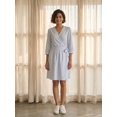 thumbnail image 5 of Blue White Wrap Dress, 5 of 5