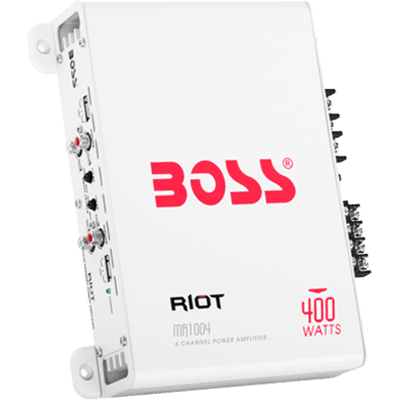 Boss Audio MR1004 Riot Power Amplifier, 400 Watt, 4