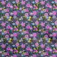thumbnail image 1 of oneOone Polyester Spandex Fuschia Pink Fabric Asian Floral Dress Material Fabric Print Fabric By The Yard 56 Inch Wide, 1 of 4