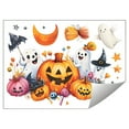 thumbnail image 2 of Japceit Halloween Ghost Pumpkin Window Stickers, Static Cling Balcony Decorations, Removable Electrostatic Decals for Glass Door and Mirror Decor, 2 of 7