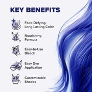 Splat Original Complete Kit, Semi-Permanent Hair Dye with Bleach, Blue Envy