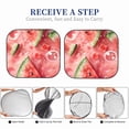 thumbnail image 6 of Fotbe Refreshing Watermelon Slices 2-Piece Car Windshield Sun Shade | Sun Blocker for Car Windshield | Foldable Automotive Interior Accessories for Sun Protection-Medium, 6 of 7