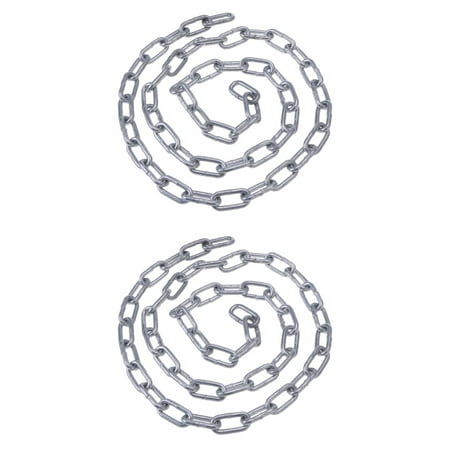 

Eease 2pcs 1 Meter 3MM Diameter Zinc Plated Coil Chain Handy Link Utility Chain