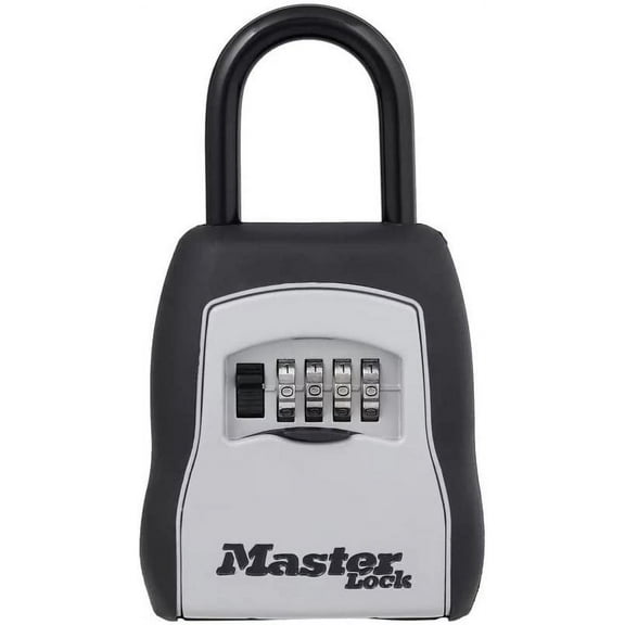 Master Lock 5400D Set Your Own Combination Portable Lock Box, 5 Key Capacity, Black 2 Pack