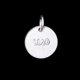 thumbnail image 3 of Colgante, collar y pulsera de plata de ley 925 con grabado en blanco y estampado 2 piezas de 8 mm, 3 of 9