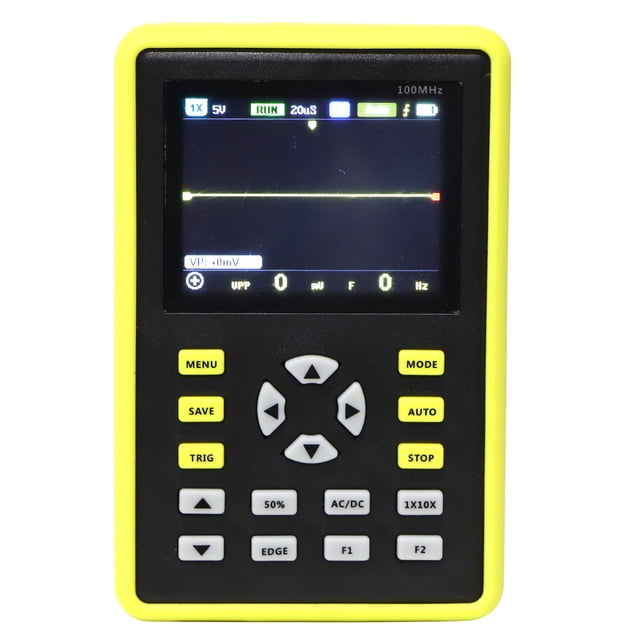 "FNIRSI 5012H Portable Digital Oscilloscope - 100MHz Bandwidth, 500MS/s Sampling, 2.4" IPS Display, 64GB Storage & 12H Battery Life for Professional Testing"