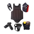 thumbnail image 3 of Set de equipo Sanda con guantes de boxeo para entrenamiento deportivo, taekwondo y artes marciales. Negro M, 3 of 9
