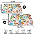 thumbnail image 3 of Uemuo Animals Pattern Accordion Car Windshield Sun Shade, Foldable Reflective Sun Visor for Car, Reflector Windshield Sunshade-Medium, 3 of 7