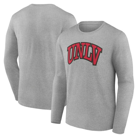 Men's Gray UNLV Rebels Campus Long Sleeve T-Shirt