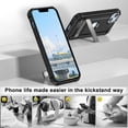 thumbnail image 2 of Petocase for iPhone 14 Case with Stand Rugged Protection Hard Shockproof Bumper Kickstand Phone Cover,Black, 2 of 8