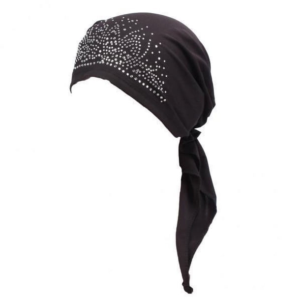 2x Turbante para Mujer, con de Imitación, para La Cabeza, para Quimioterapia, Gorros, Gorro , Cabeza 2 piezas