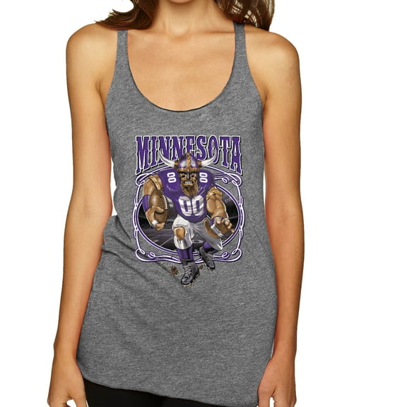 Wild Bobby, Minnesota Fans | MIN Fantasy Football ,Sports, Women Tri-Blend Racerback Tank Top, Premium Heather, Small