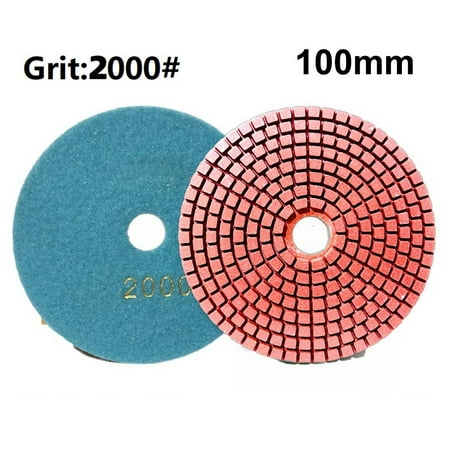 

GLFILL 4 Inch 100Mm Dry/Wet Diamond Polishing Pads Flexible Grinding Discs For Granite